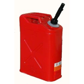 Show details of Blitz USA #31710 5 Gallon Metal "Jerry Can" Spill Proof Portable Fuel Container System.