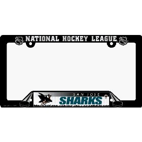 Show details of NHL San Jose Sharks License Plate Frame.