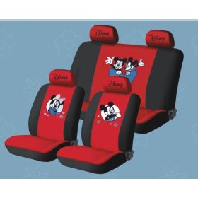 Show details of Free Upgrade Any Shipping Service to Priority Mail (Only Takes About 2-3days.) Universal Car Seat Cover -New Mickey Mouse 10pcs Full Set... Red ..