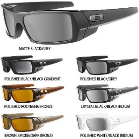 Show details of Oakley Gascan Men's Square O Casual Sunglasses Color: Matte Black/Grey.