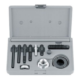 Show details of KD Tools 2897 Alternator Pulley Puller and Installer Set.