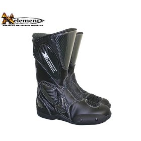 Show details of Xelement Men's Black Leather Sport Motorcycle Boot - Size : 10 1/2.