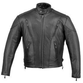 Show details of Classic Men's Cruiser Vented Premium Motorcycle Jackets - Color : black - Size : Large.
