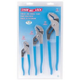 Show details of Channellock 3 Piece 9-1/2-Inch, 6-1/2-Inch, and 12-Inch Tongue and Groove Plier Gift Set.