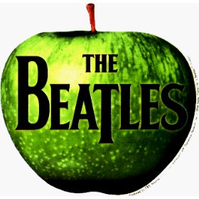 Show details of The Beatles - Logo on Green Apple - Sticker / Decal.