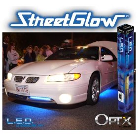 Show details of OPTX by StreetGlow OPLED100NB Blue Neon LED Undercar Light Kit.