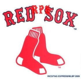 Show details of Boston Red Sox 3 x 3 Static Cling Decal.