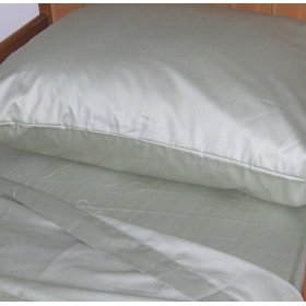 Show details of Short Queen 60X75 RV and Camper Sheet Set 100% Cotton, 300 thread count Color: Sage Green.