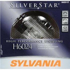 Show details of Sylvania H6024ST SilverStar High Performance Halogen Headlight Bulb.