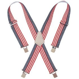 Show details of Custom LeatherCraft 110USA Heavy Duty USA Flag Elastic Suspender.