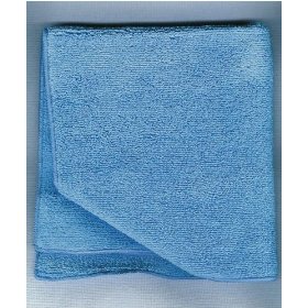 Show details of 16"x16" Blue REAL CLEAN All Purpose Plush Microfiber Bargain Towel.