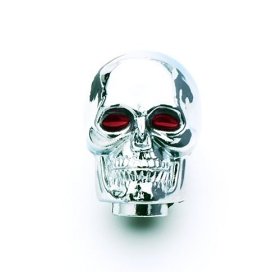 Show details of Mr. Gasket 9628 Chrome-Plated Skull Shifter Knob.