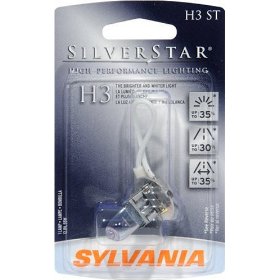 Show details of Sylvania H3ST SilverStar High Performance Halogen Headlight Bulb 12V55W 3 BP 6.