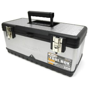 Show details of HOMAK SS00119800 20-Inch Stainless Steel Tool Box.
