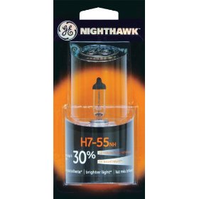 Show details of GE Nighthawk H7-55NH/BP Automotive Replacement Bulb, Pack of 1.