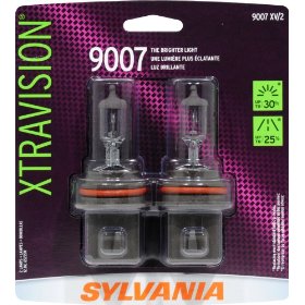 Show details of Sylvania 9007 Xtra-Vision Halogen Headlight - Pack of 2 Bulbs.