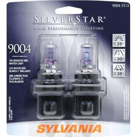 Show details of Sylvania 9004ST BP SilverStar High Performance Halogen Headlights, Pack of 2 Bulbs.