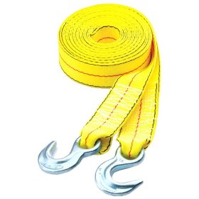 Show details of Highland 10176 20' x 2" Tow Strap with Hooks, 10,0 pound capacity.