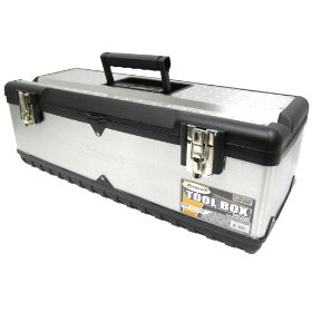 Show details of HOMAK SS00125900 26-Inch Stainless Steel Tool Box.