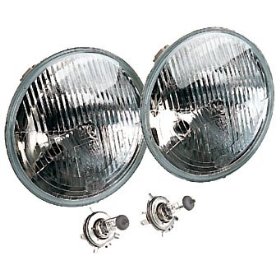 Show details of Hella Vision Plus Conversion Headlamp 7-inch round sealed beam headlamp replacement.