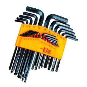 Show details of Pro-Grade 25-Piece Hex Wrench Set - Ball Ends - SAE & Metric - LIFETIME WARRANTY!.