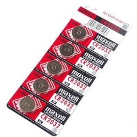 Show details of Maxell CR2032 3V Micro Lithium Button Coin Cell Battery 5 Pack.