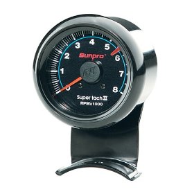 Show details of Sunpro CP7906 Mini Super Tachometer II - Black Dial.