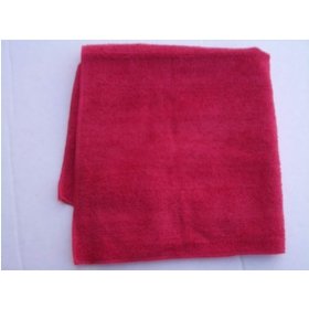 Show details of Red Real Clean All Purpose Plush Microfiber Bargain Towel.