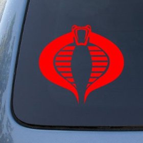 Show details of GI JOE COBRA - Vinyl Decal Sticker #A1449 | Vinyl Color: Red.