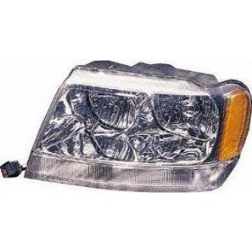 Show details of 99-01 JEEP GRAND CHEROKEE HEADLIGHT LH (DRIVER SIDE) SUV, Limited (1999 99 2000 00 2001 01) 20-5576-91 55155553AE.