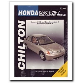Show details of Honda Civic (2001-04) and CR-V (2002-04) Repair Manual.