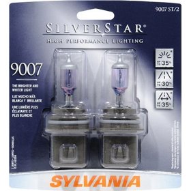 Show details of Sylvania 9007ST BP 8 SilverStar Twin High Performance Halogen Headlight Bulb.