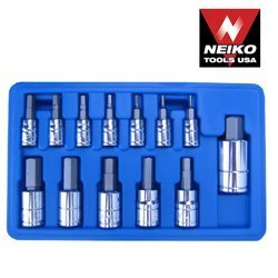 Show details of 13 Pc Neiko Hex Bit Socket - Metric MM.