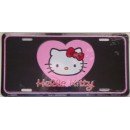 Show details of Hello Kitty License Plate.