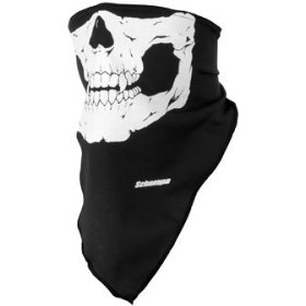 Show details of Schampa Lightweight Skull Facemask Black OSFA.