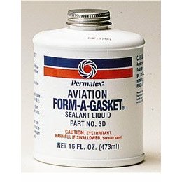 Show details of Permatex 80017 Aviation Form-A-Gasket #3 Sealant, 16 oz. Bottle.