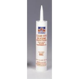 Show details of Permatex 80855 #66 Clear Silicone Adhesive Sealant, 11 oz. Cartridge.