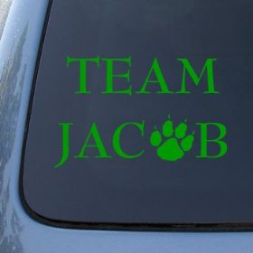 Show details of TEAM JACOB - Twilight - Vinyl Car Decal Sticker #1474 | Vinyl Color: Green.