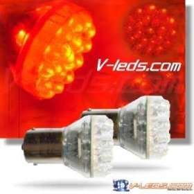 Show details of 2 RED 24 LED BRAKE/TURN LIGHT TAILLIGHT BULBS 1157 2057.