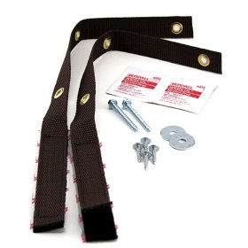 Show details of Quakehold! 4162 15-Inch Furniture Strap Kit, Antique Brown.