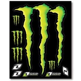 Show details of One Industries Monster Energy Decal Sheet - --/--.