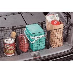 Show details of Highland 95013 Black Three-Pocket Storage Net.