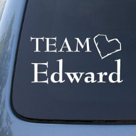 Show details of TEAM EDWARD - Twilight - Vinyl Car Decal Sticker #1473 | Vinyl Color: White.
