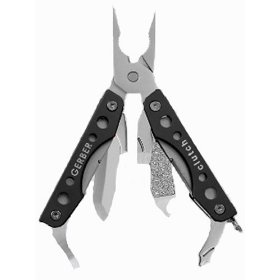 Show details of Gerber 22-41506 Clutch Mini Pliers Keychain Tool - Special Ops Gray-Clam.