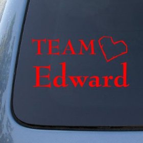 Show details of TEAM EDWARD - Twilight - Vinyl Car Decal Sticker #1473 | Vinyl Color: Red.