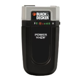 Show details of Black & Decker 10 Watt Power To Go Cordless Compact AC/USB Power Supply #CPI10B (Black).