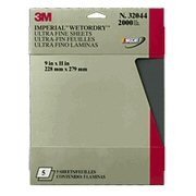 Show details of 3M Imperial Wetordry Sheet, 9 in x 11 in, Grade 2000, Pack of 5 Sheets.
