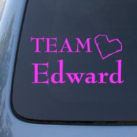 Show details of TEAM EDWARD - Twilight - Vinyl Car Decal Sticker #1473 | Vinyl Color: Pink.