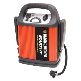 Show details of Black & Decker START IT VEC012CBD 450 Amp Jump Starter/Inflator.