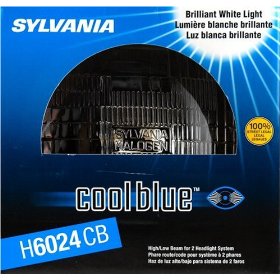 Show details of Sylvania H6024CB Cool Blue Halogen Sealed Headlight Beam.